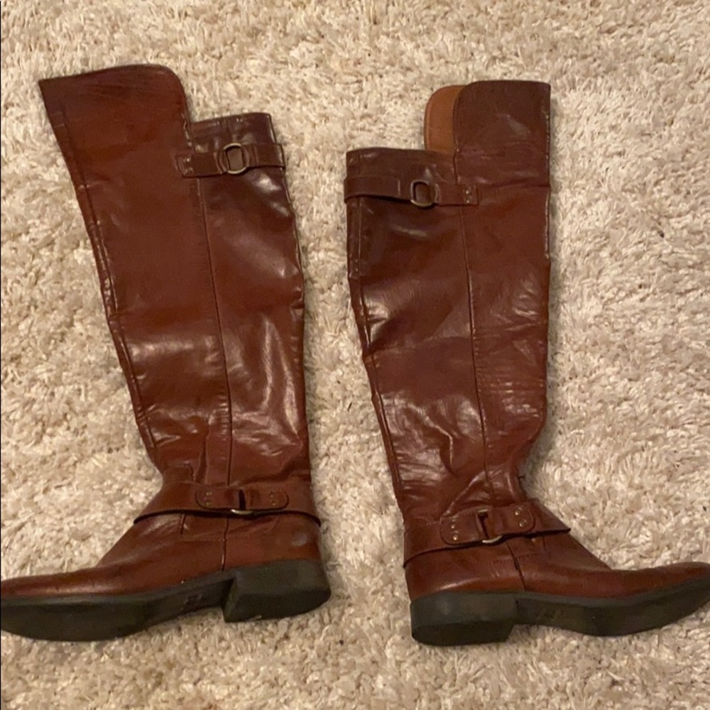 Knew High Brown boots